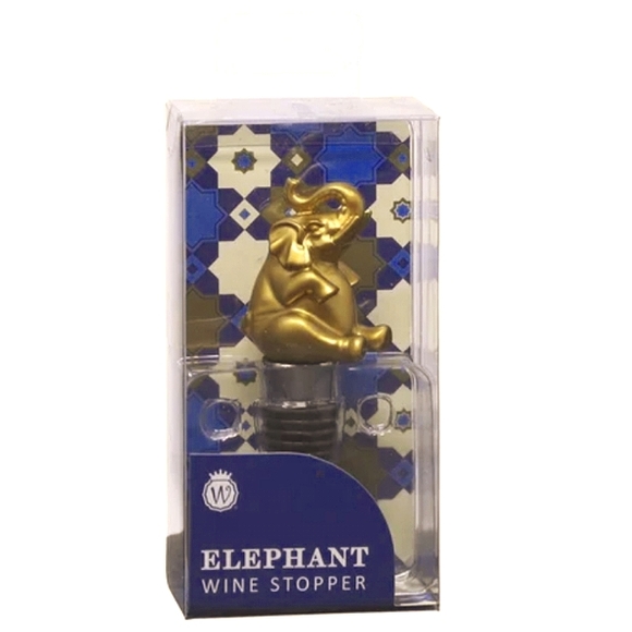 Rare Gold Tone Elephant Wine Stopper NIB - Picture 3 of 5